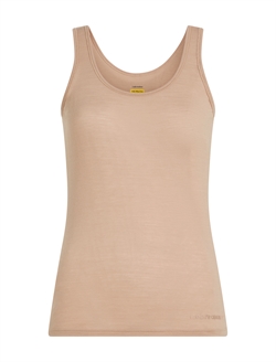 Icebreaker Women's Merino Blend 150 Siren Tank - Praline - Uld-top